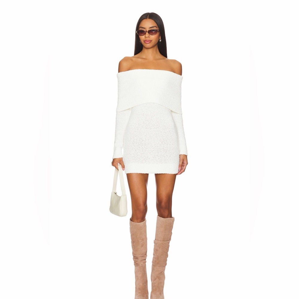 Superdown white mini dress